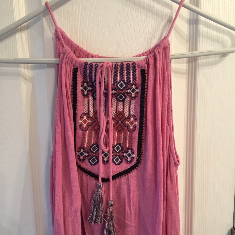 Pink Boho Dress